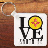 LOVE Santa Fe New Mexico Sleutelhanger (Voorkant)