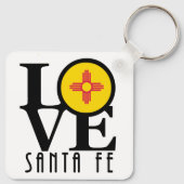 LOVE Santa Fe New Mexico Sleutelhanger (Achterkant)