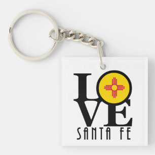 LOVE Santa Fe New Mexico Sleutelhanger