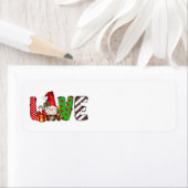 Love Santa Gnome Adresetiketten Etiket (Insitu)