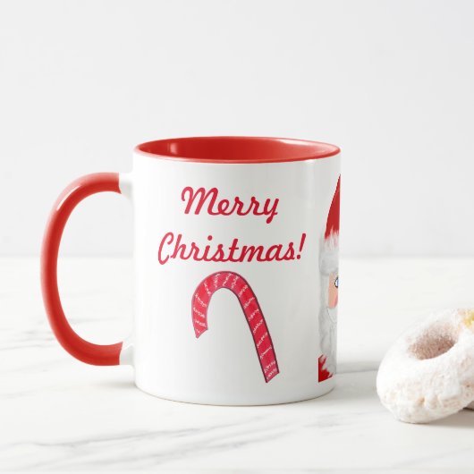 Love Santa Kerstnaam Mok (Met donut)