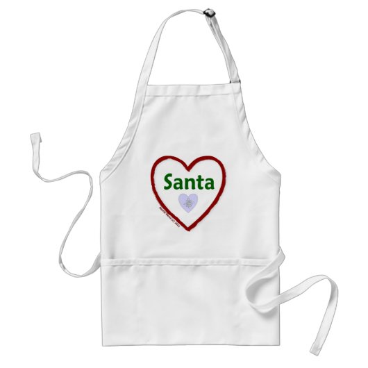 Love Santa Standaard Schort (Voorkant)