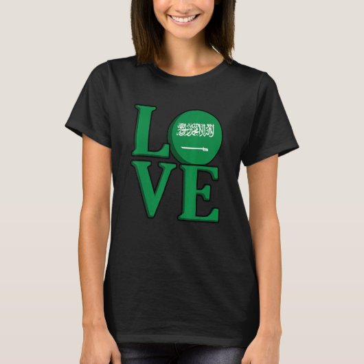 Love Saudi Arabia T-shirt (Voorkant)