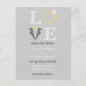 LOVE - Save the Date Briefkaart (Voorkant)