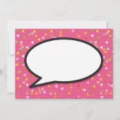 LOVE Save the Date Fun Retro Comic Book Pop Art (Dos)