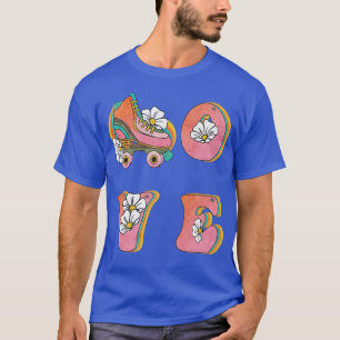 LOVE Schaats Rolschaatsen Rollerskating Rol T-shirt