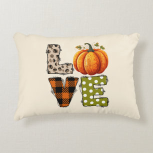 LOVE – Schattigee Pumpkin & Polka Dot Letters Accent Kussen
