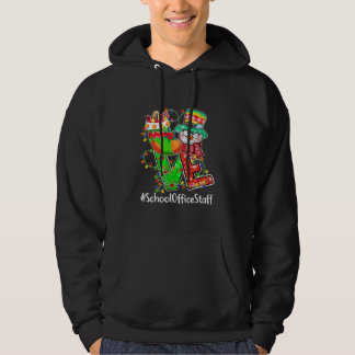 LOVE School Kantoor Snowman Santa Hat Christm Hoodie