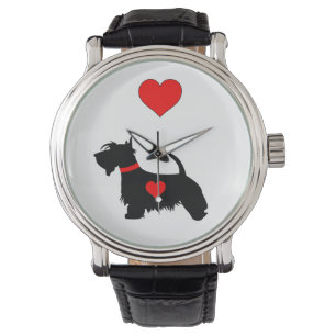 Love Scottie dog watch Horloge