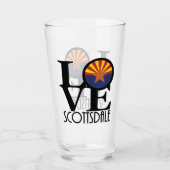 LOVE Scottsdale Arizona Glas (Voorkant)