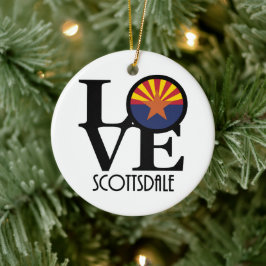 LOVE Scottsdale Arizona Keramisch Ornament