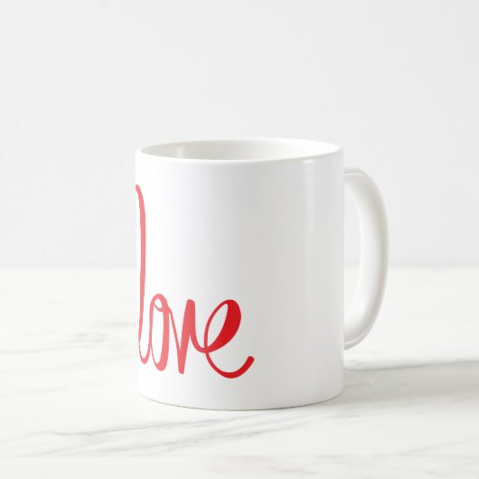 Love Script: een Graphic Design liefdesbrief ❤️ Koffiemok (Voorkant rechts)