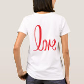 Love Script: een Graphic Design liefdesbrief ❤️ T-shirt (Achterkant)