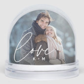 Love Script Overlay Couples Photo & Initiales (Avant)