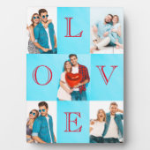 Love Script Personalized Couple PhotoPlaque Fotoplaat (voorkant)
