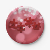 Love Script Puzzle PiElke Papieren Bordje (Voorkant)