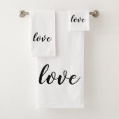 Love Script Valentine Mariage Serviette ensemble d (En situation)