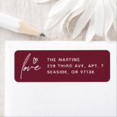 Love Script Valentine's Day Mailing Étiquette - Pl (En situation)