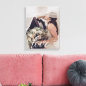 Love Script Wedding Canvas (Insitu (Woonkamer))