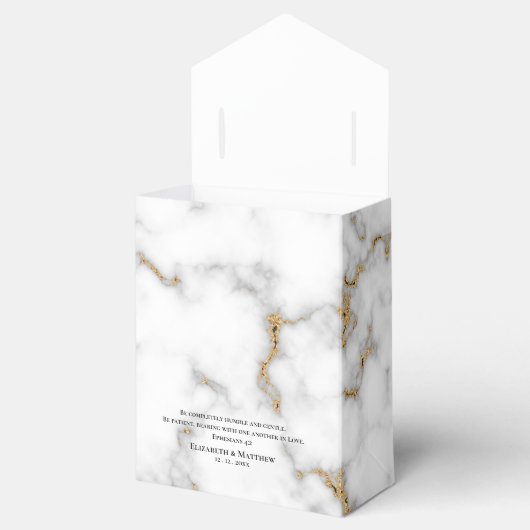 Love Scripting Verse Ephesians 4:2 Wedding Bedankdoosjes (Geopend)