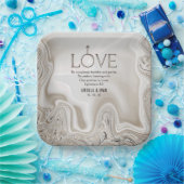 Love Scripting Verse Ephesians 4:2 Wedding Papieren Bordje (Feest)