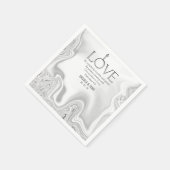 Love Scripting Verse Ephesians 4:2 Wedding Servet (Hoek)