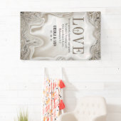 Love Scripting Verse Ephesians 4:2 Wedding Spandoek (Insitu)