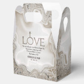 Love Scripts Verse Ephesians 4:2 Wedding Tapestr Bedankdoosjes (Geopend)