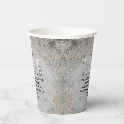 Love Scripture Papieren Bekers (Rechts)