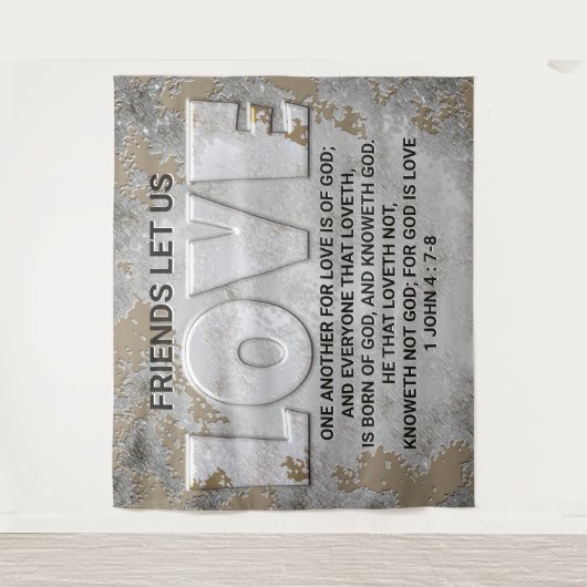 Love Scripture Wandkleed (Voorkant)