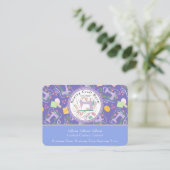 Love Sewing mignon Carte de visite de Lavande Phot (Debout devant)
