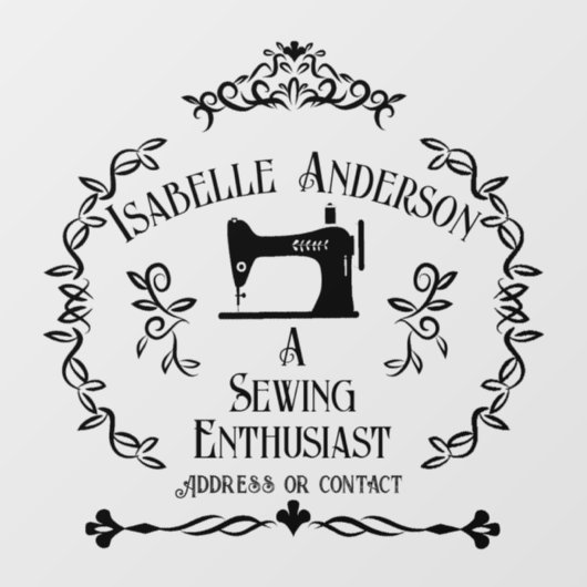 Love Sewing  Raamsticker (Vel)