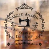 Love Sewing  Raamsticker (Vel 2)