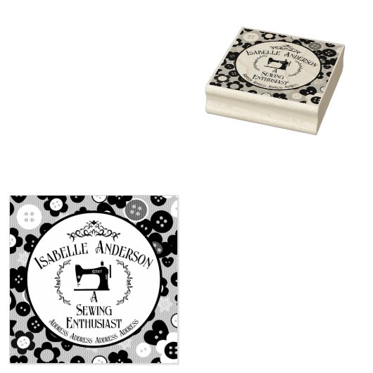 Love Sewing  Rubberstempel (Gestempeld)