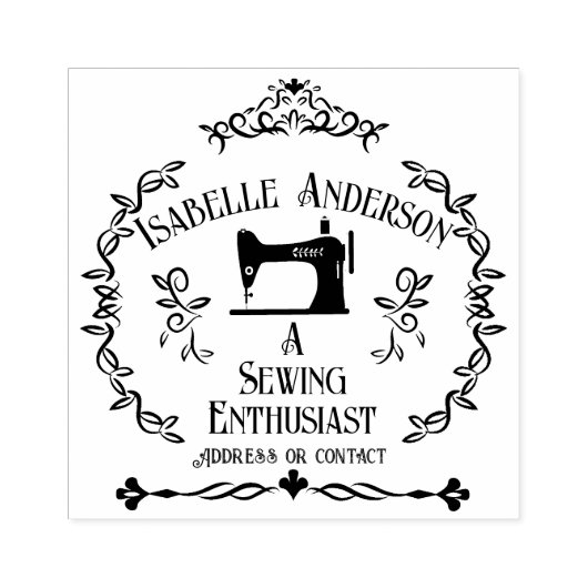 Love Sewing  Rubberstempel (Afrduk)