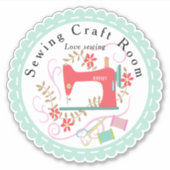 Love Sewing Sticker (Voorkant)