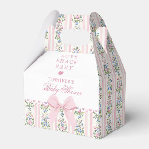 Love Shack Baby Coquette Boog Bloemige Baby Shower Bedankdoosjes