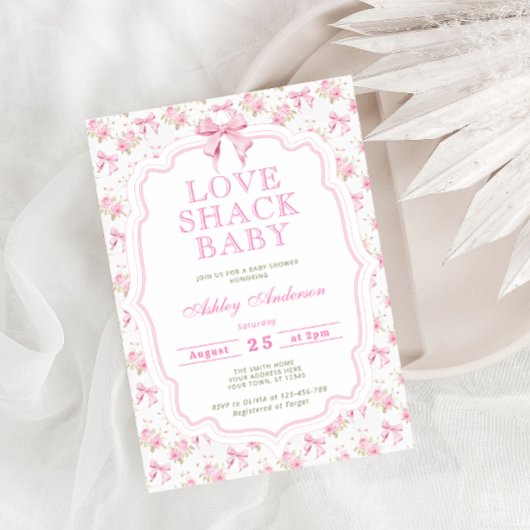 Love Shack Baby shower Invitation