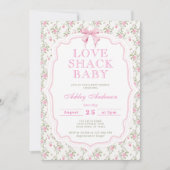 Love Shack  Baby shower Uitnodiging (Voorkant)