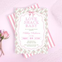 Love Shack Baby shower Uitnodiging