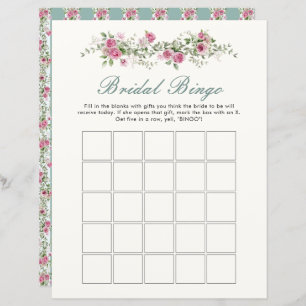 Love Shack verloofde bloemen bruids bingo spel