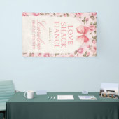 Love Shack Verloofde Bruiloft Welcome Spandoek (Beurs)