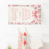 Love Shack Verloofde Bruiloft Welkom Spandoek (Insitu)