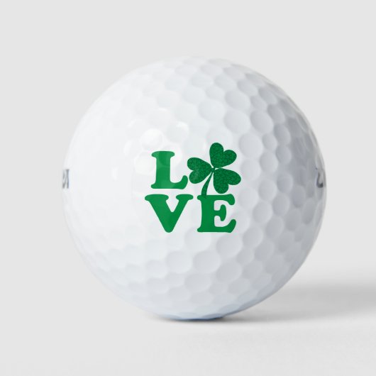 Love-Shamrock Golfballen (Voorkant)