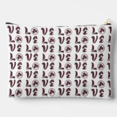 Love Shamrock Plaid Red Blue Tartan Pattern Etui (Achterkant)