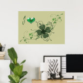 Love Shamrock Poster (Thuiskantoor)