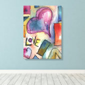 Love Shapes aquarelle peinture sur toile (Insitu (Plancher de Bois))