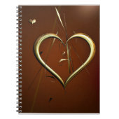 Love Shards of Gold Spiral Carnet (Devant)