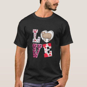 Love Sheep Boerderij Animal Girls Jongens Gifts Fu T-shirt