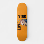 LOVE × SHIBA - Custom Skateboard (Voorkant)